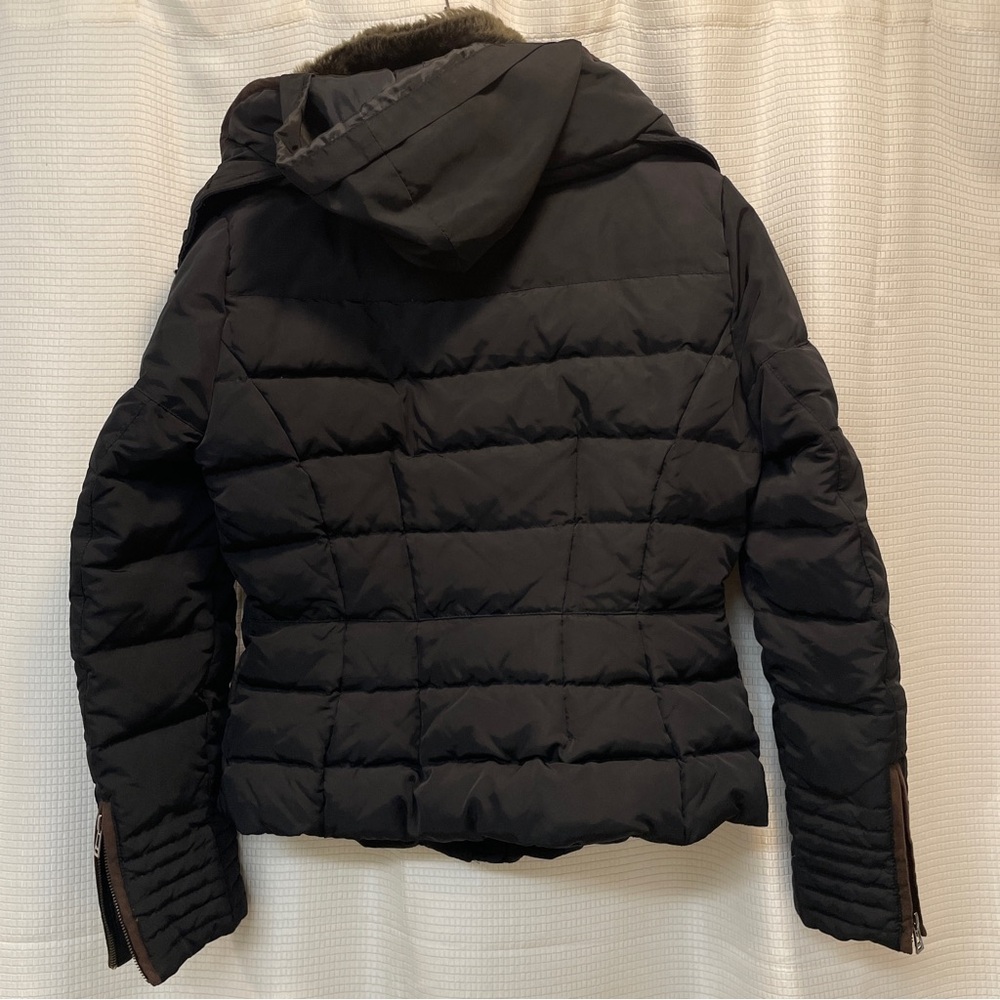 Zara Black Puffer Jacket Large - Picture 2 of 11